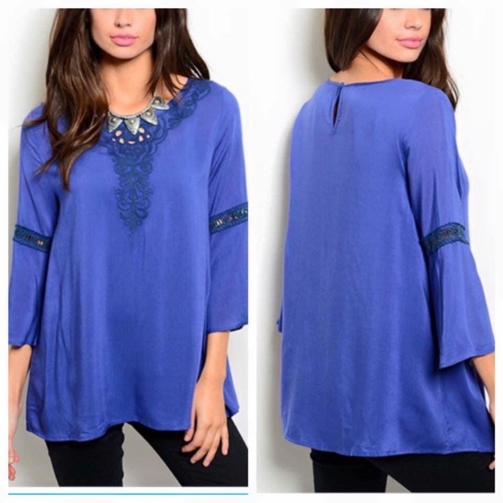 🚨FINAL MARKDOWN🚨 🆕💙ANDREE! NWT/royal blue,front panel & sleeve accent